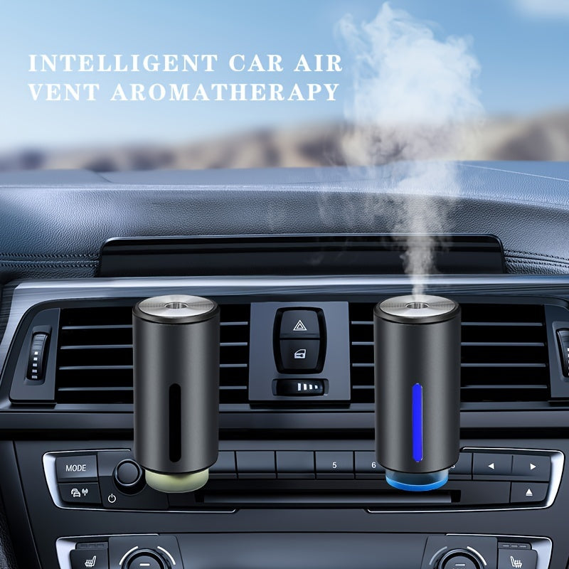 Portable car aromatherapy diffuser with rechargeable battery for a healthy lifestyle.