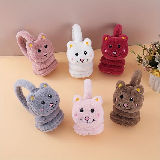 Stay warm and festive this winter with our adorable cartoon bear design ear warmers. Made from comfy knit fabric, these ear warmers are the perfect fit for a cozy feel. Remember to hand wash only to keep them looking their best.