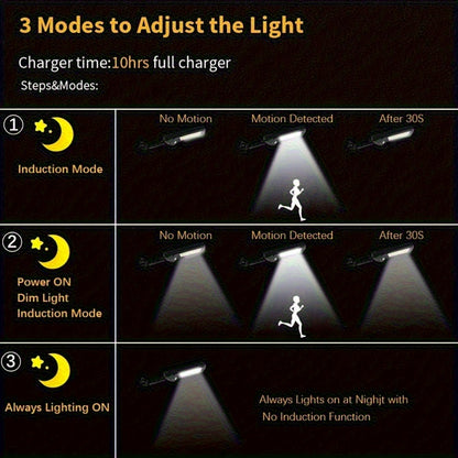 Solar motion sensor lights pack with controller for security lighting in garden or yard.