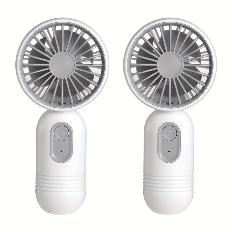 Compact Personal Fan for Travel with 3 Speeds, USB Rechargeable Battery Operated Mini Fan for Eyelashes