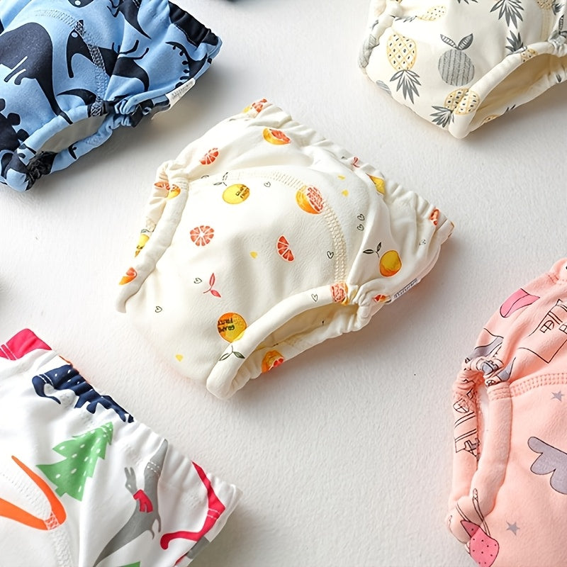 Baby diaper covers that are soft, absorbent, and reusable. These Korean style knit fabric diapers are waterproof and breathable, with four layers for ultimate protection. Ideal for newborns and perfect for training pants.