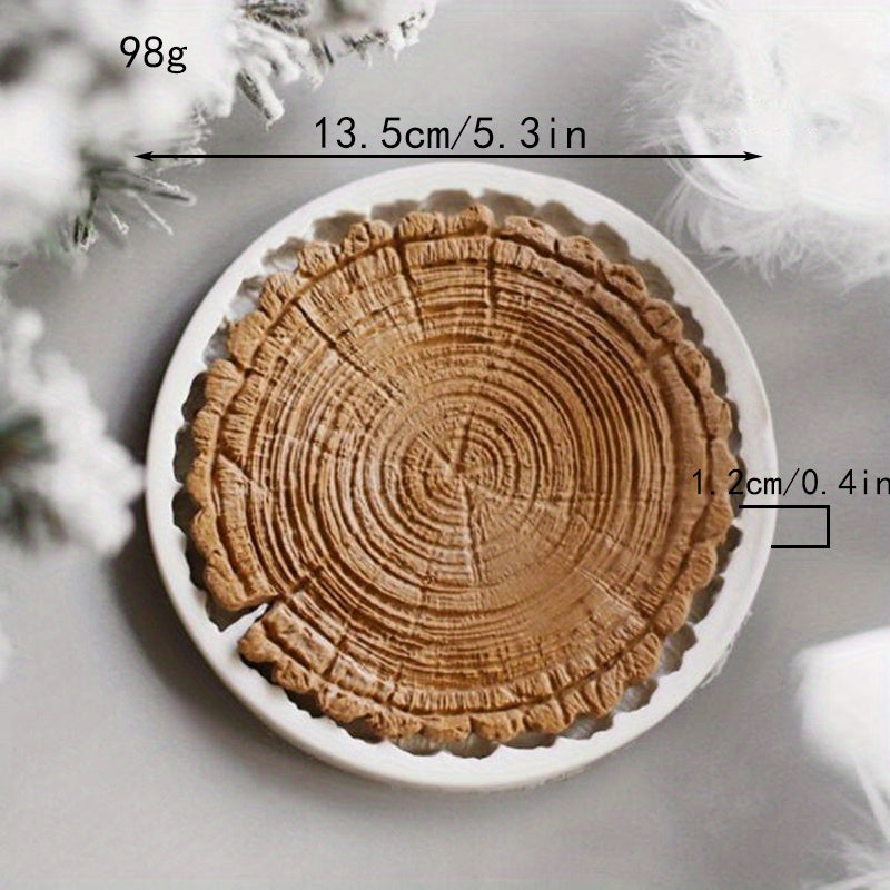 Forest-Themed Silicone Baking Mold featuring Realistic Tree Stump & Bark Designs - Perfect for Cake Decorating, Lead-Free Fondant and Clay Crafting. Ideal for creating unique cake designs with this Silicone Cake Mold.