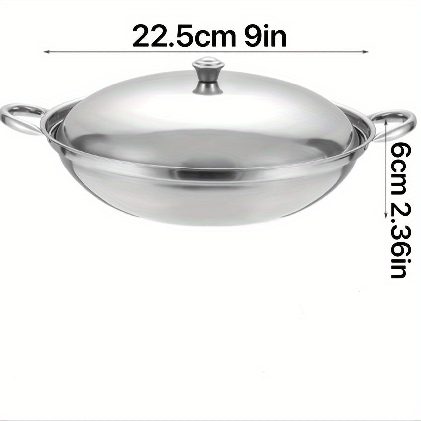 Stainless Steel Hot Pot and Sauté Pan Set with Versatile Functions