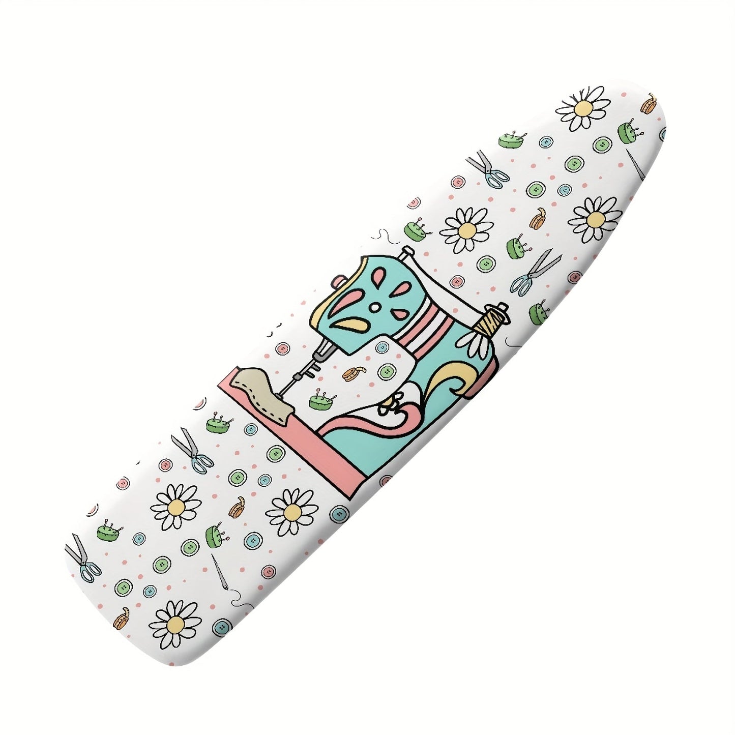 Cartoon Ironing Board Cover with Elastic Edge - Craft-Friendly, Stain-Resistant, Non-Slip, Standard Size - Ideal for Home Laundry Room Sewing Machines