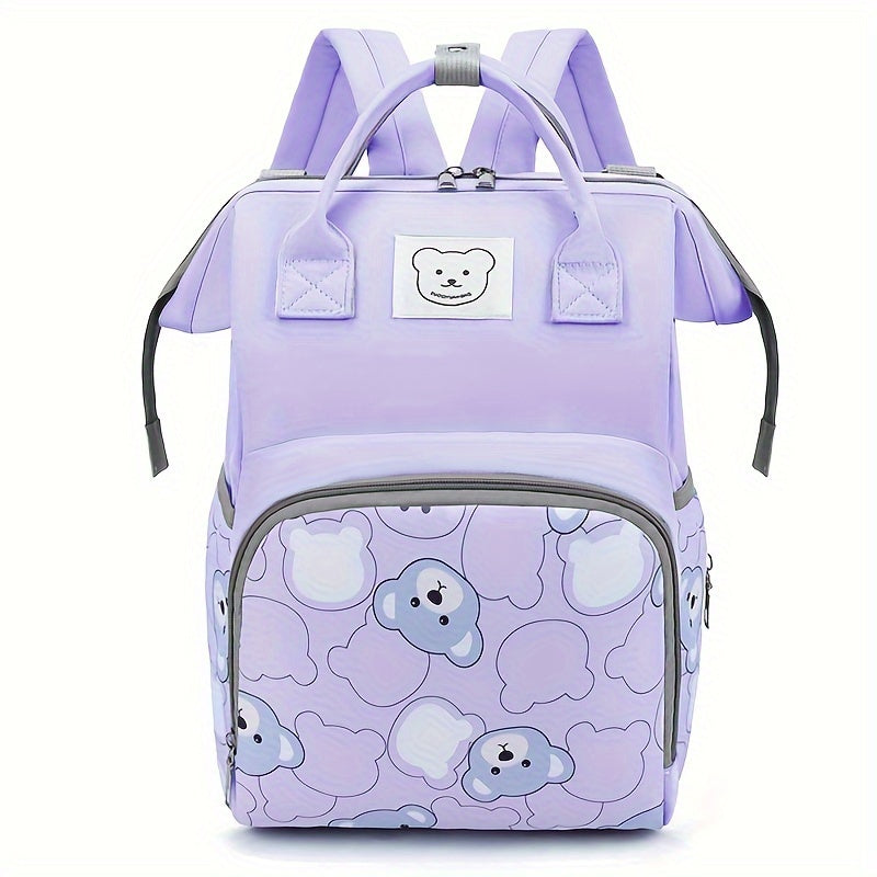 Trendy and chic, this spacious and lightweight backpack is perfect for moms on the go. Featuring a waterproof design and adorable little bear motif, this backpack can easily be attached to a stroller for added convenience.