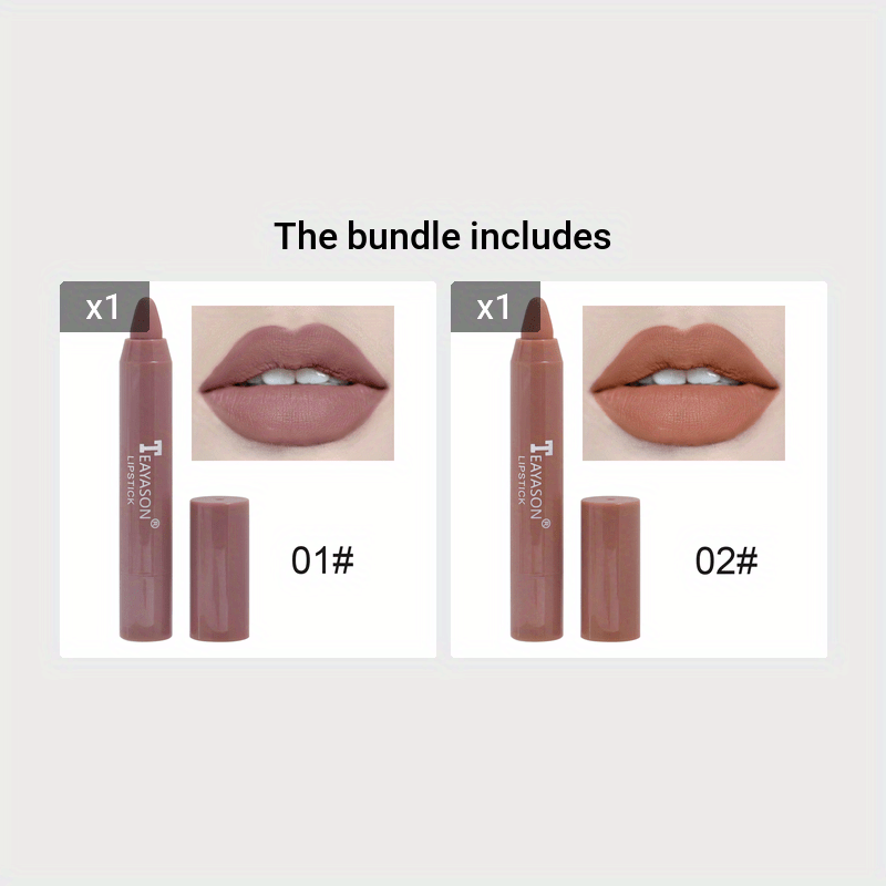 1PC Sexy Matte Lipstick Waterproof Lip Liner for Valentine's Day Gift, non-stick formulation