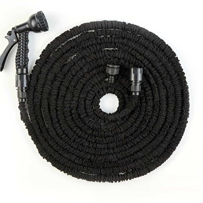 Sturdy, Expandable Garden Hose - 3/4" Diameter, High-Pressure Car Wash & Lawn Care, Durable Latex, Euro Thread Connector