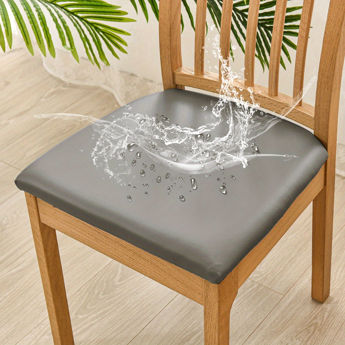 PU leather chair slipcover protects against cat scratches, suitable for chairs in hotels, offices, banquets, and homes.