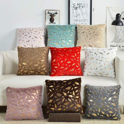 Luxurious faux fur throw pillow cover without pillow core, perfect for sofa, bedroom, car.