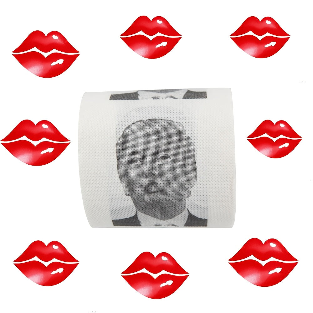 Get a laugh with the Donald Trump Toilet Paper! Perfect for any political prank, this 2-ply roll features 220 sheets of hilarious bathroom tissue. Makes a great White Elephant gift, Christmas stocking stuffer, or birthday present.