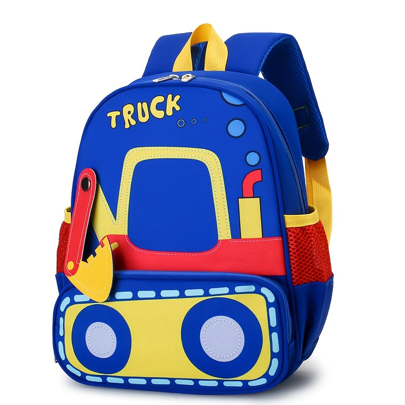 Children's adorable cartoon backpack - Lightweight, waterproof, and stain-resistant with adjustable straps for preschool and kindergarten. ideal for boys and girls aged 6.