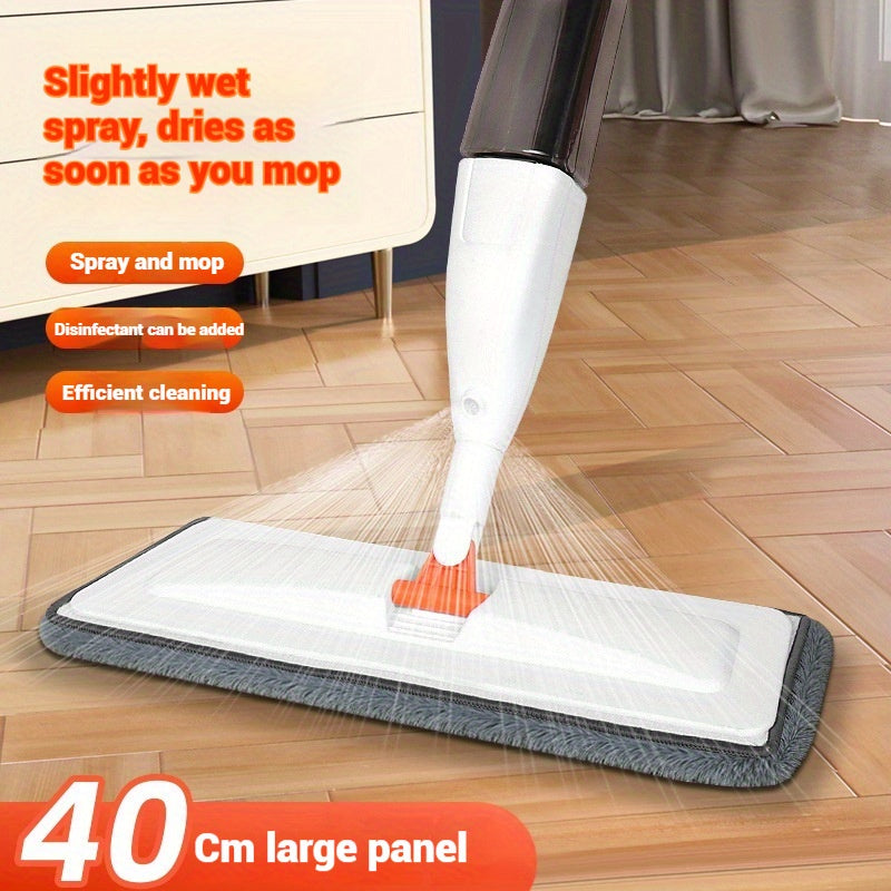 Stainless Steel Microfiber Spray Mop with Disinfectant Dispenser for Easy Cleaning of Floors and Surfaces in Bedroom, Bathroom, and Living Room