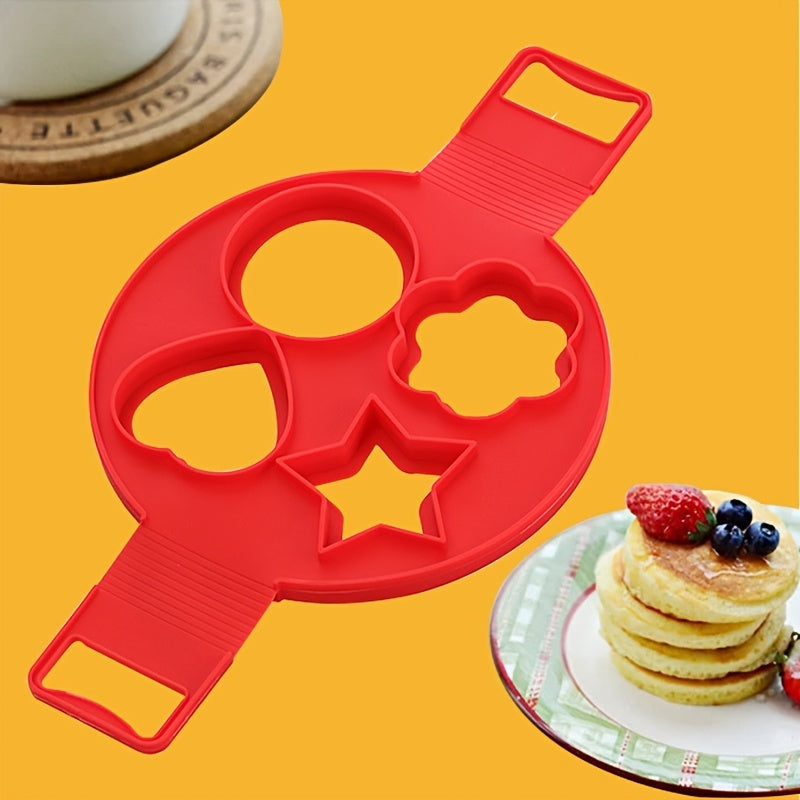 Silicone Egg Cooker Nonstick Pancake Maker Mold - Egg Pancake Ring for Shaping Fried Eggs and Omelets in the Kitchen