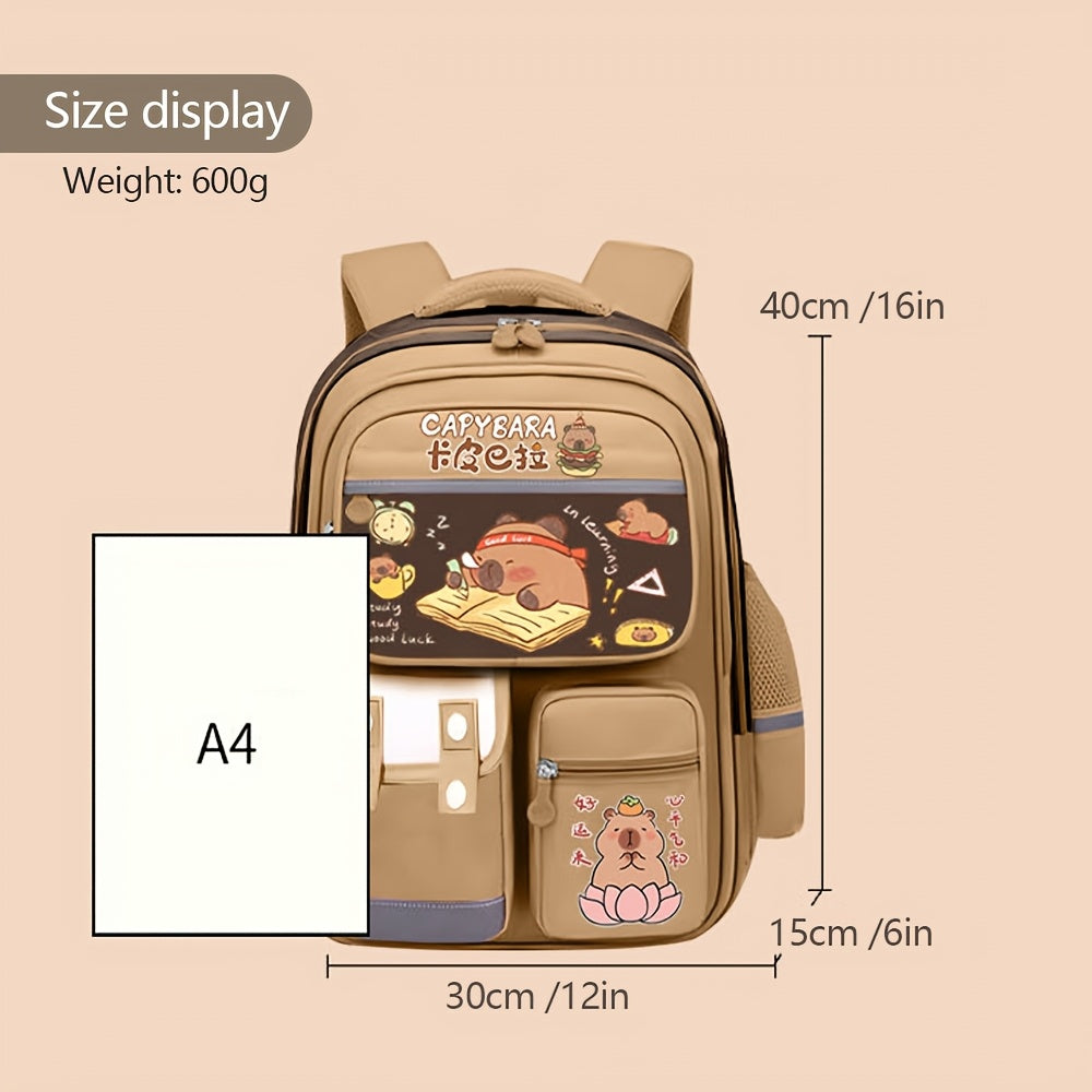 Girl student backpack set, 16 inches large school bag.