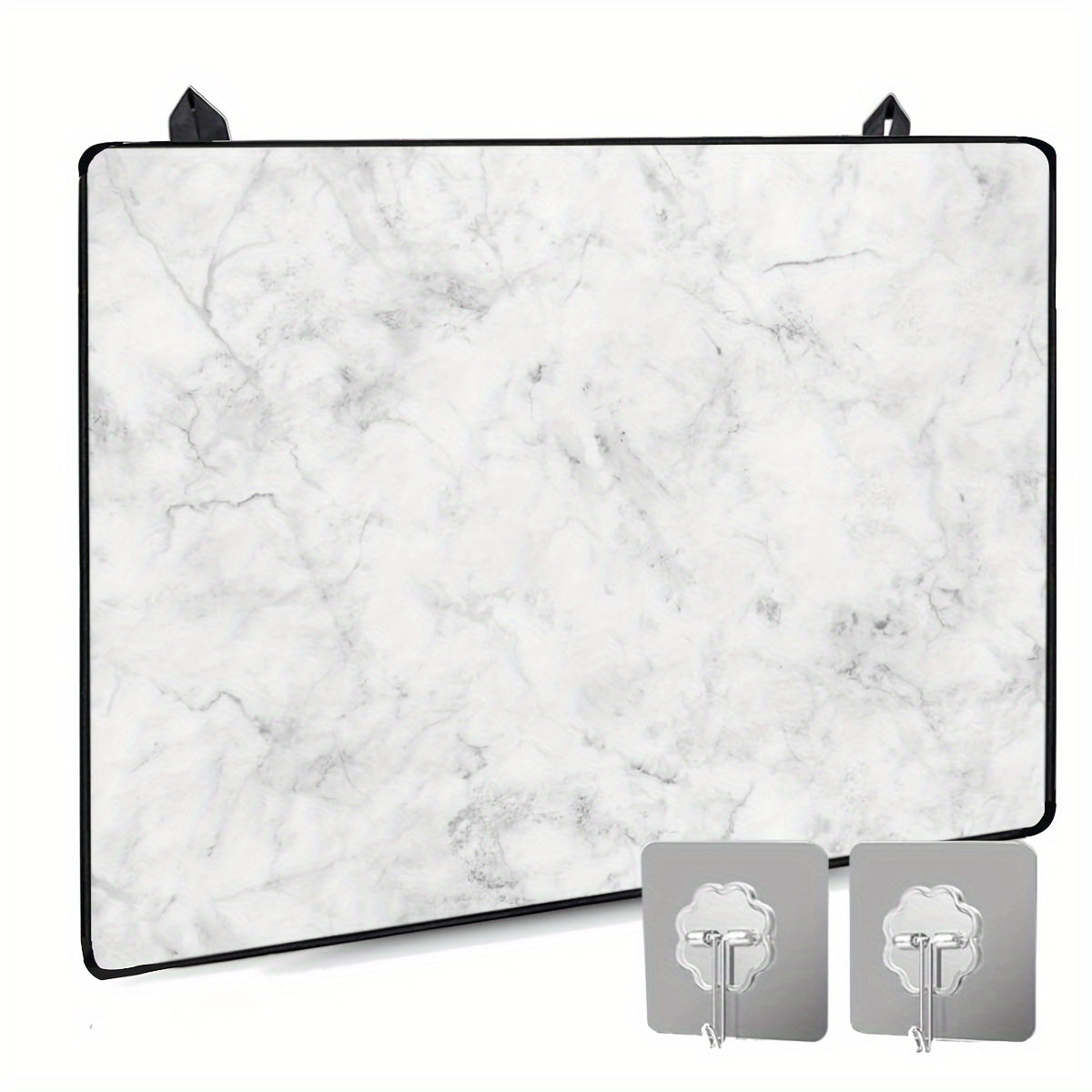 1 piece of stove top covers designed for electric stoves, featuring a stylish marble design. This rubber induction cooktop protector is foldable and heat resistant, providing protection for your glass top stove. A must-have kitchen accessory for keeping