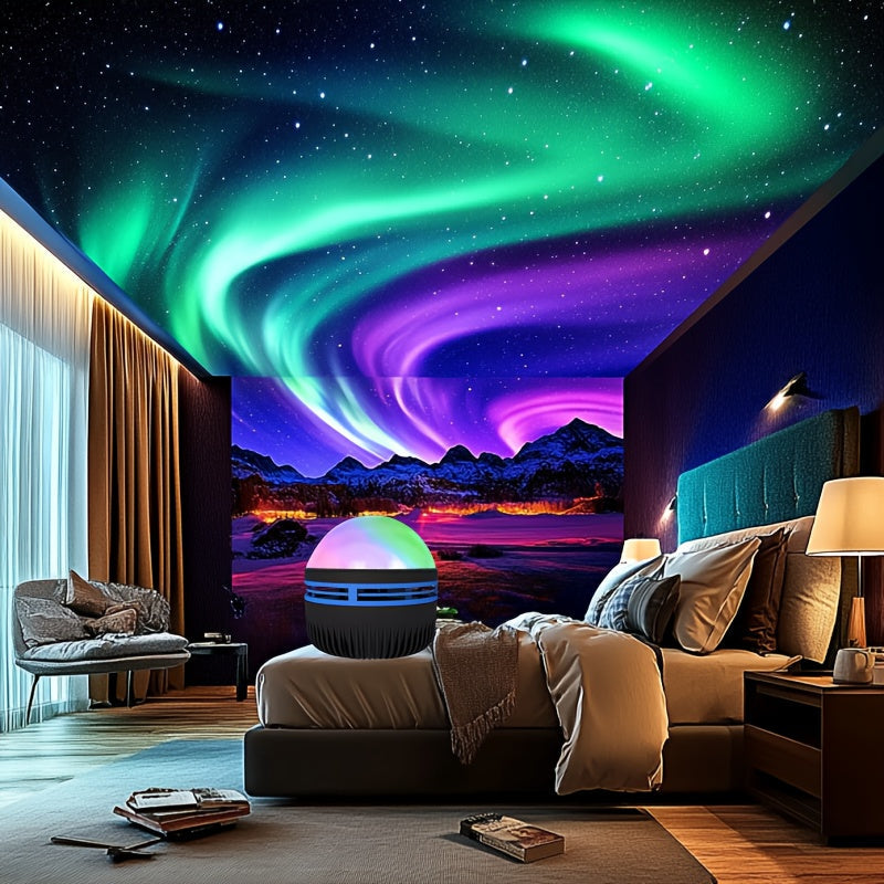 Gorgeous Starry Sky Projector featuring Northern Lights Effect - Powered by USB, includes Remote Control - Perfect for Bedroom, Game Room, Ceiling Decoration & Party Atmosphere