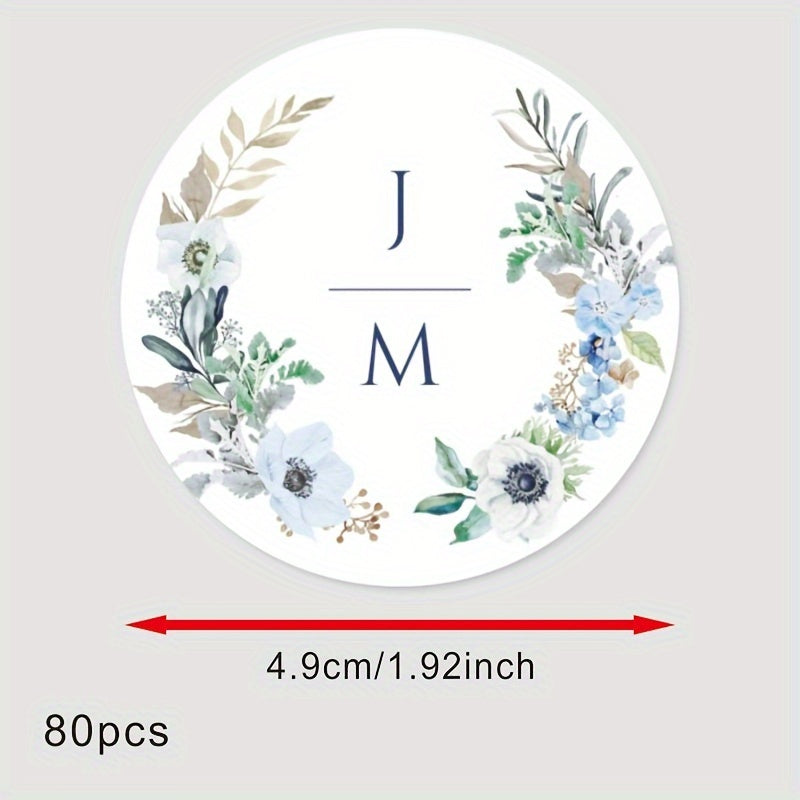 Personalized Round Labels for Bridal Showers - Custom Thank You Stickers with Name & Date, Matte Finish on Recyclable Paper