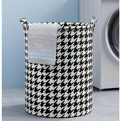 Multi-purpose fabric storage basket with handles for laundry, clothing, and toys. Ideal for organizing in bedrooms, living rooms, bathrooms, kitchens, and shelves.