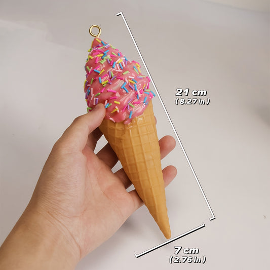 PVC Ice Cream Display Model, Great for Decor, Photography Props, and Room Decor