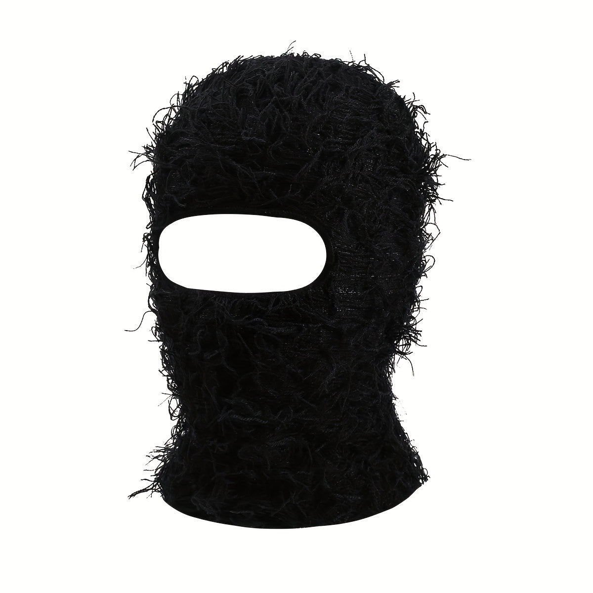 Trendy Tassel Ski Mask for Women & Men, Warm Knit Balaclava with Hip Hop Style, Elastic and Windproof