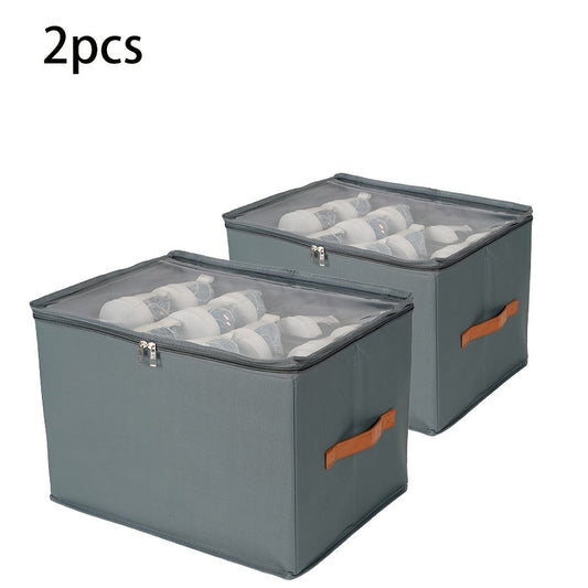 Keep Your Shoes Organized and Easily Accessible with Stackable Shoe Storage Boxes - Clear Lid for Easy Viewing | Versatile Storage Solution for Shoes, Pillows, and More | Convenient Handles for Easy Transport | Perfect for Closet Organization and Neatly