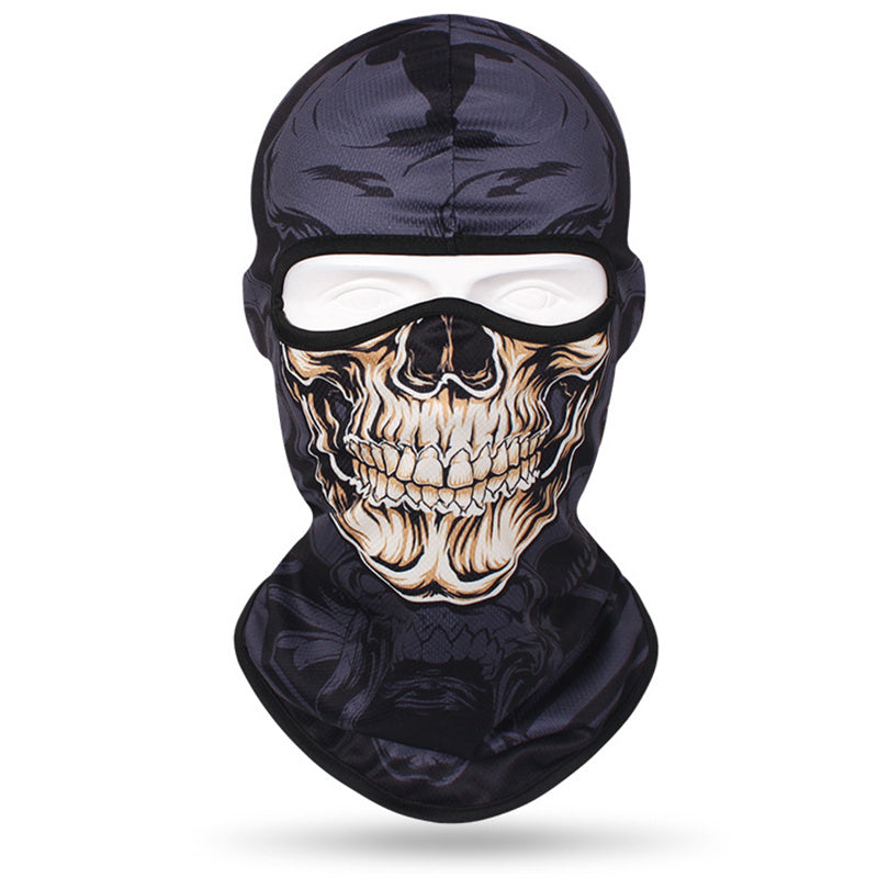 Full Face 3D Anime Skull Balaclava Ski Mask for Hip Hop Style, Suitable for both Men and Women, Perfect for Cycling, Motorcycle Riding, Skiing and Outdoor Sports