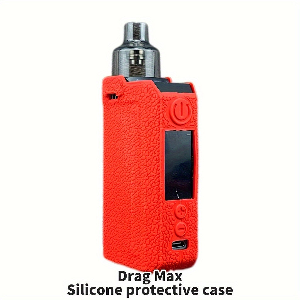 DRAG MAX Silicone Protective Case: Textured Soft Shell, Shockproof Cover for Voopoo E-Cigarettes