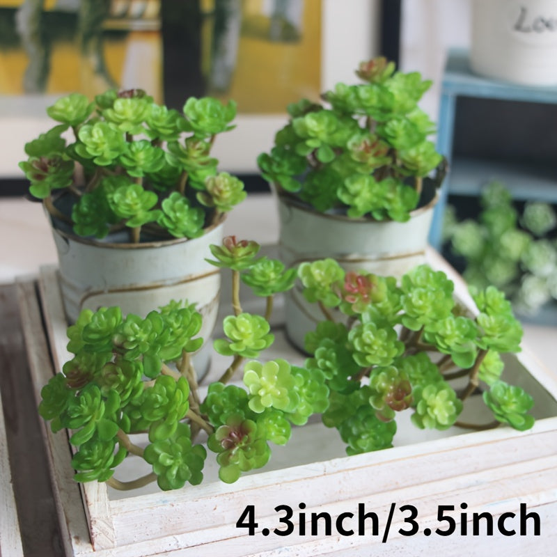 1 piece of 24-head artificial succulent plant ideal for DIY flower arrangements and home decor. Perfect for adding realistic greenery to weddings and engagements.