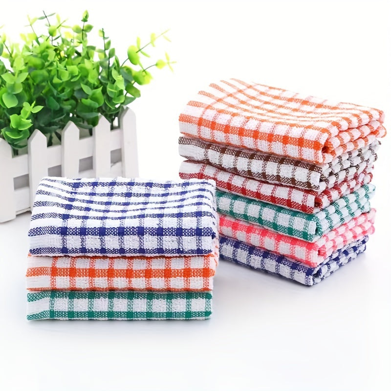 5/10-Pack of 100% Cotton Dish Cloths, Super Absorbent Hand Wash Only Kitchen Towels with Space Theme, Reusable Cleaning Cloths for Dishes and Countertops