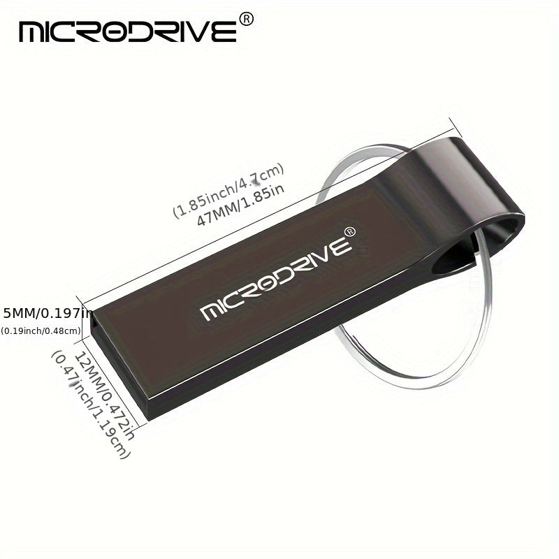 MicroDrive USB2.0 Flash Drives available in various capacities, ideal for key rings