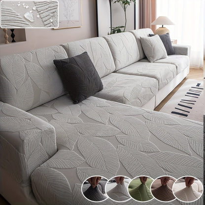 Durable Jacquard Sofa Cover suitable for all seasons, washable and stretchable, designed for modern style sofas in living rooms, offices, and homes. Easy to maintain with anti-slip features and suitable for single, double, triple, or quadruple seats.