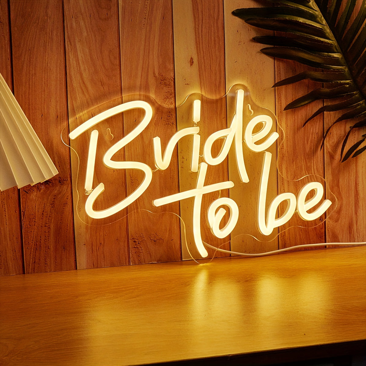 Bride To Be LED Neon Sign, USB Powered, Wall Decoration for Bedroom and Events.