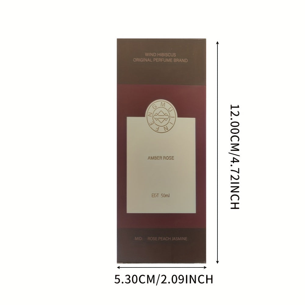 50 мл Амбер Роуз EDT для женщин - Долговечный натуральный цветочный аромат, романтичный и притягательный - Идеальный подарок для пар