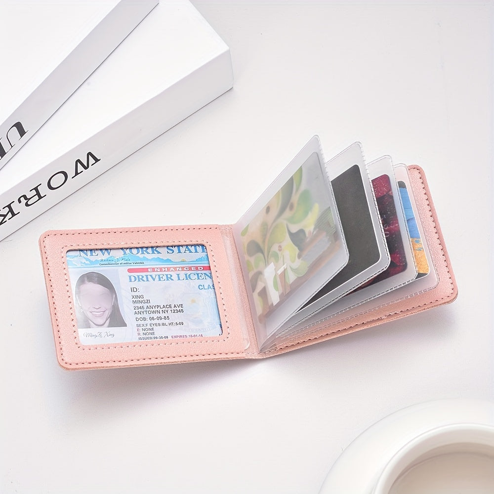 Stylish and lightweight cardholder designed to hold credit cards, driver's licenses, and ID cards for everyday use.