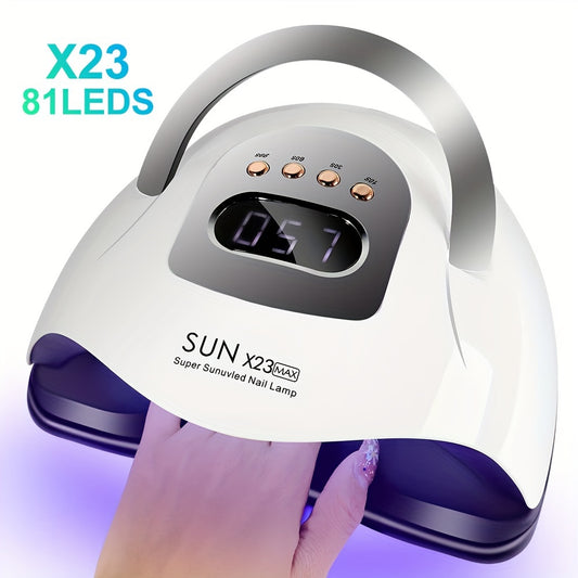 High power LED nail light machine for salon and home use, with no black hands, portable, quick-drying, and four timers.