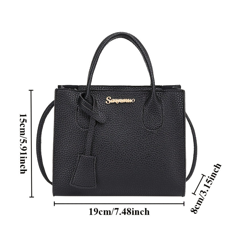 Affordable lychee pattern ladies handbags for women