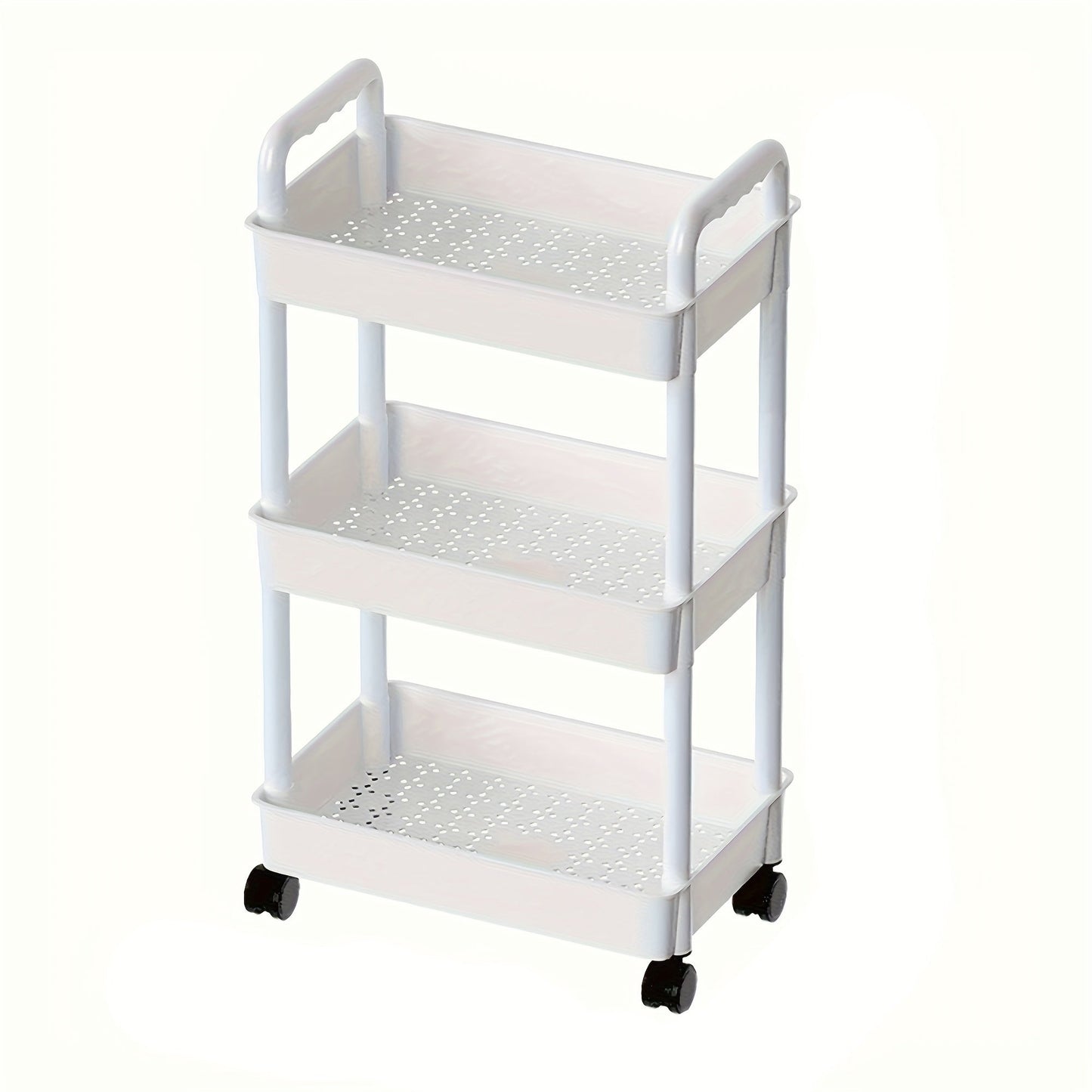 Multi-functional Storage Rack, Mobile Snack Cabinet with Movable Multi-layer Design