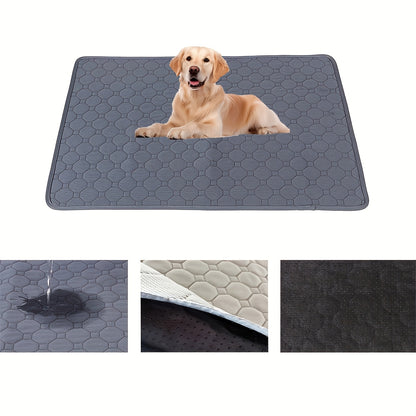 Washable waterproof dog training pad with non-slip hexagonal grip design for sofa protection, suitable for indoor use.