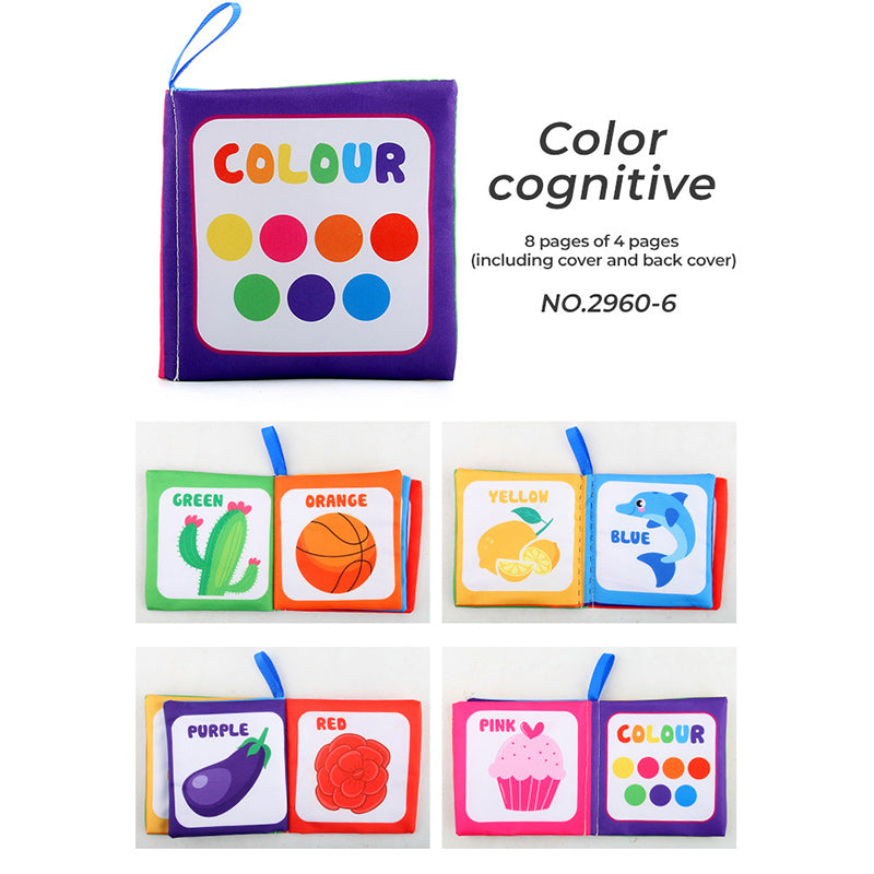 Enhance your toddler's cognitive development with the Black & White Cloth Book!