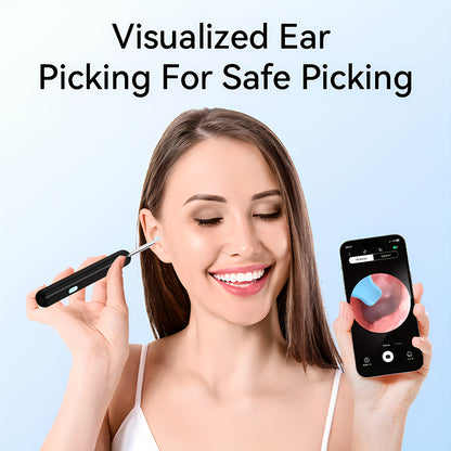 7-piece earwax removal kit includes camera, light, and 6 ear spoons. Rechargeable with lithium battery. Made with safe materials - no formaldehyde, metal, plastic, or silicone. Easy to use