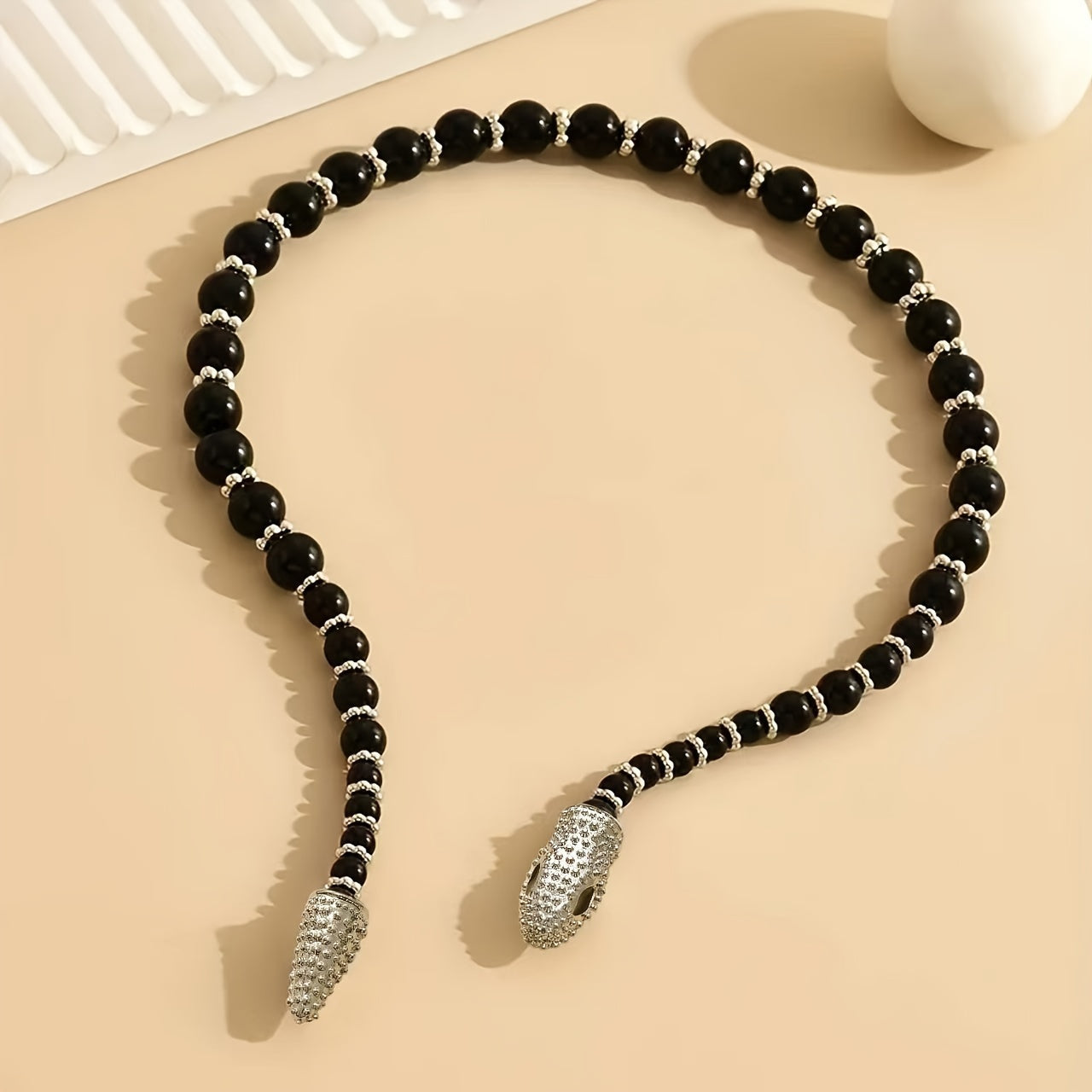 Snake-shaped Jewelry: European and American Cross-border Hot Selling, Mysterious Fashion Personality Beaded Necklace