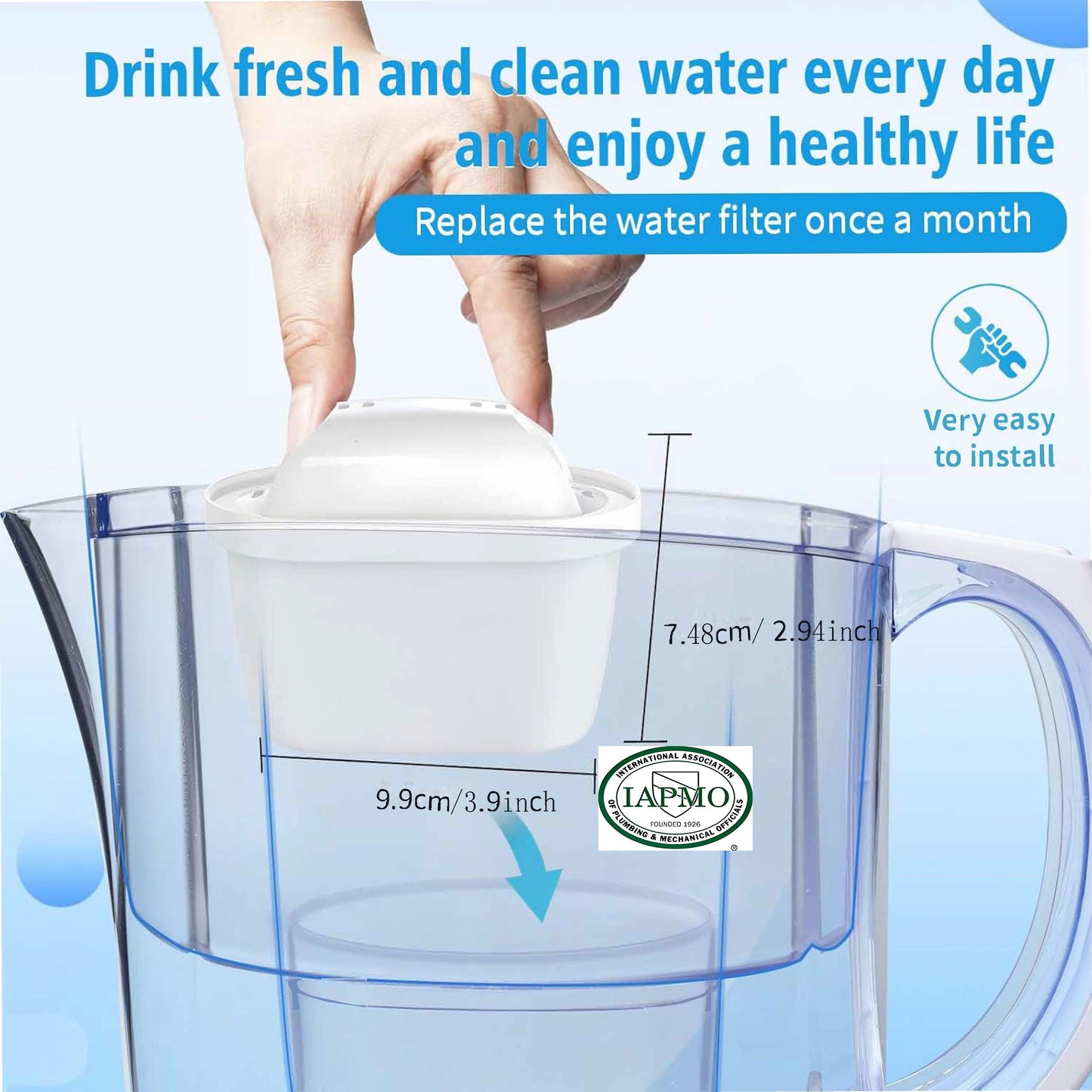 Brita® Su Qaynatgich filtrini osonlik bilan Brita® Filtrni O'zgartirish orqali almashtiring. Ushbu Su Filtri O'zgartirish Su Qaynatgich va Su Qaynatgich Filtri uchun maxsus ishlab chiqilgan. Shuningdek, Brita® Su Dispenserlari bilan ham mos keladi.