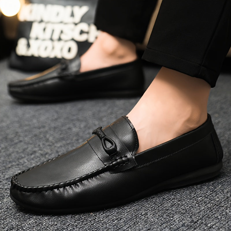 Breathable, casual slip-on loafers with non-slip rubber sole, perfect for all seasons.