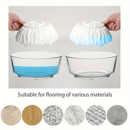 Microfiber mop head refill for wet and dry use, designed for easy cleaning and dust removal, washable and durable. A must-have accessory for home cleaning and back-to-school essentials.