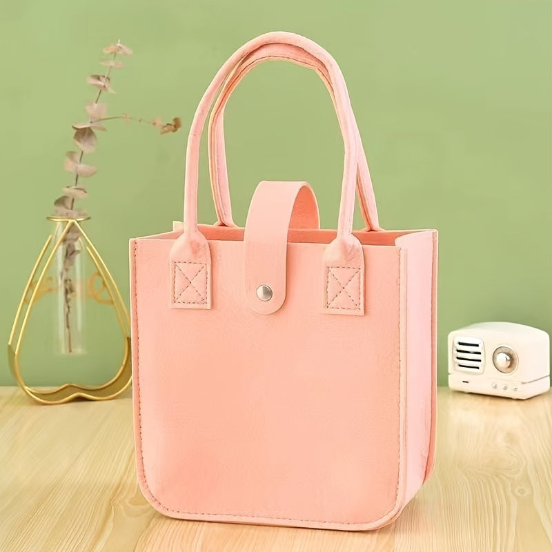 Stylish Handbag Adorned with Cartoon Character Design, Perfect for Shopping and Gifting - Made with High-Quality Textile Material for Women Ages 18 and Up.