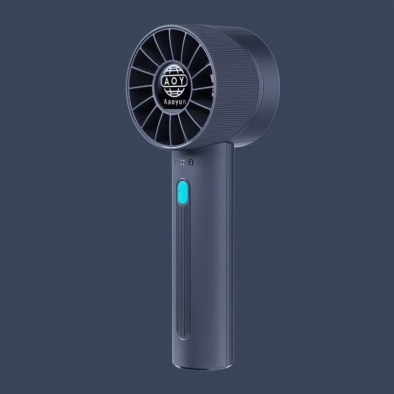 The HOTU Portable Handheld Fan is a compact and powerful mini personal fan with 4 different wind speeds. It features a USB rechargeable 2600mAh battery for convenient power on the go. The fan is made of polished plastic and has a wearable design, making