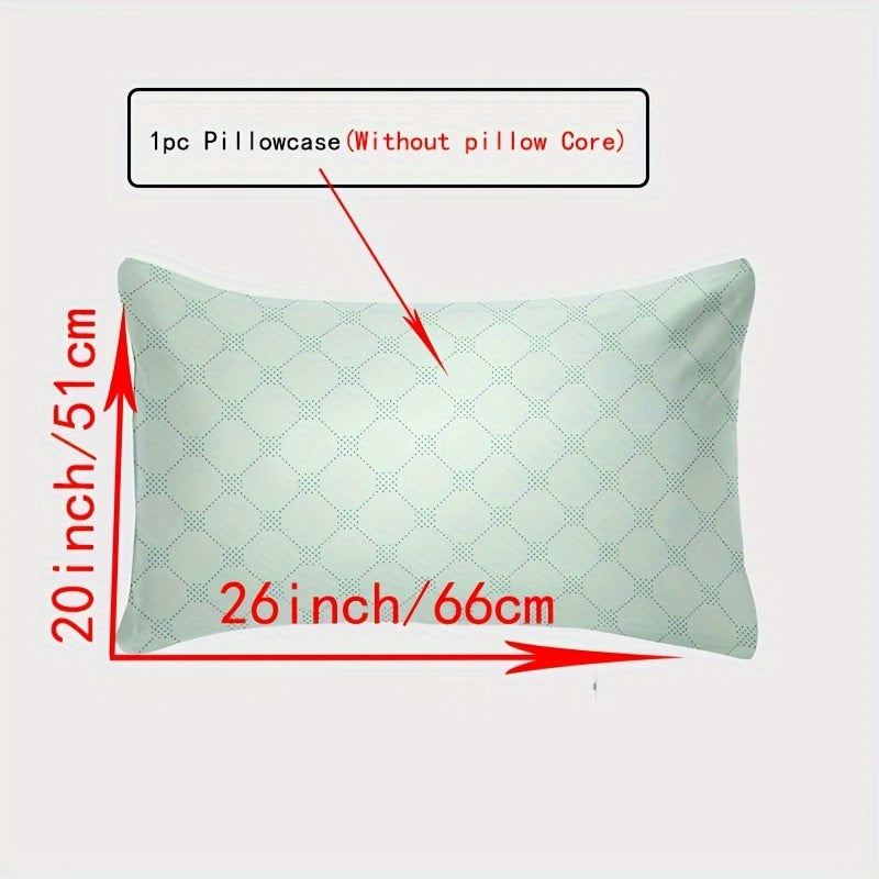 Soft envelope closure pillowcase made of 100% cotton, without core. Features flower and plaid patterns on breathable fabric with a thread count of 144TC. Ideal for main bedroom, guest room, or dorms. Perfect gift idea.