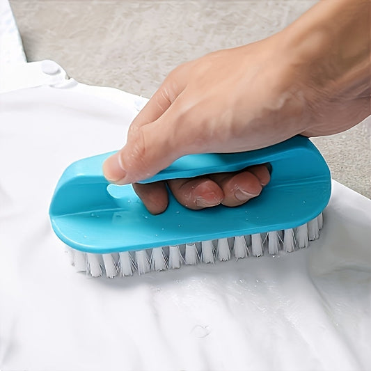 Versatile Soft Bristle Laundry Scrubber with Long Handle - Ideal for Shoe Care, Cleaning, and More! Suitable for Indoor and Outdoor Use - Made of Durable Plastic, Requires No Electricity