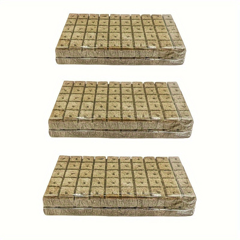 Rockwool Starter Cubes for Plant Propagation and Seed Starting in 100/200/300pcs packs.