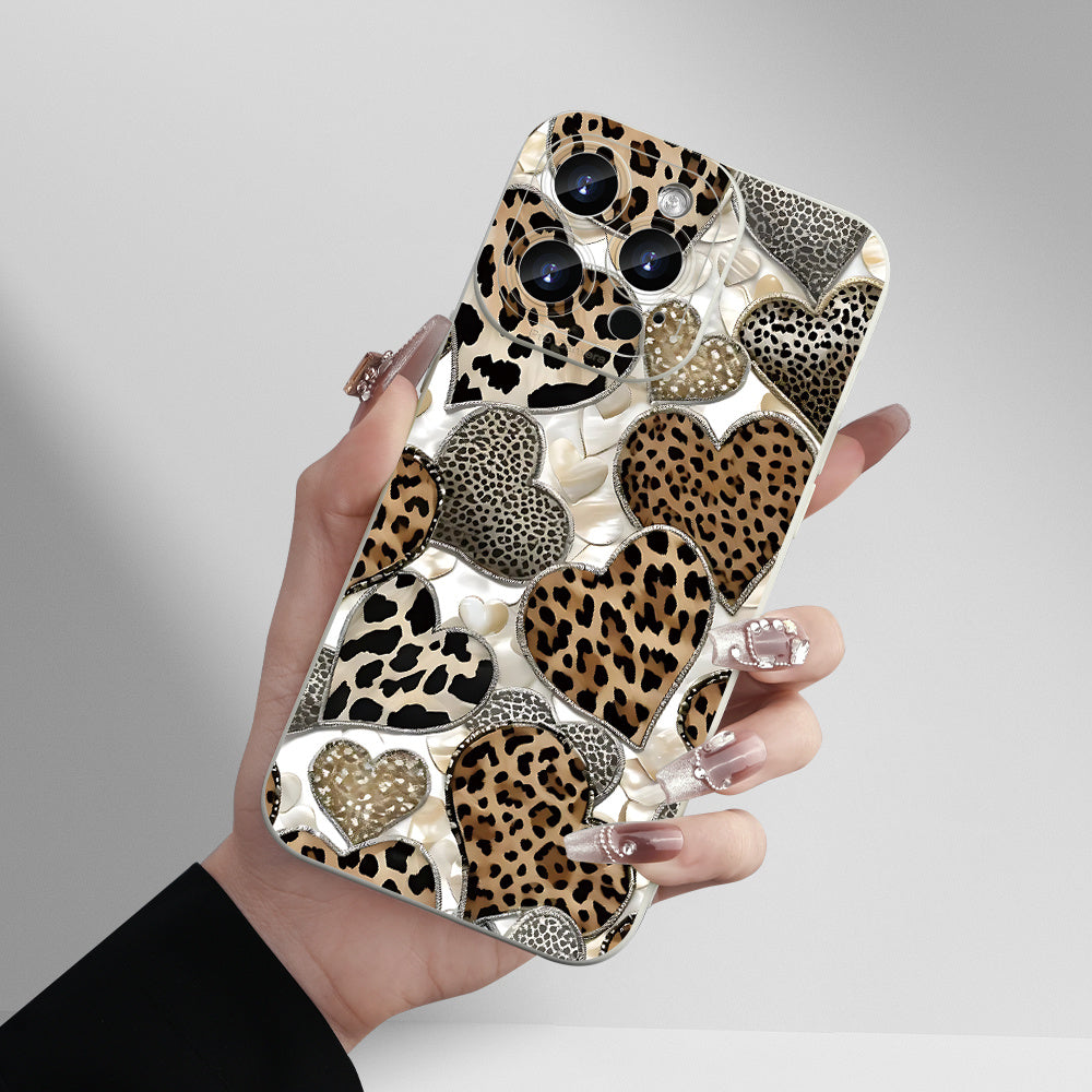 Chic leopard print iPhone case for various models, great gift for any occasion.